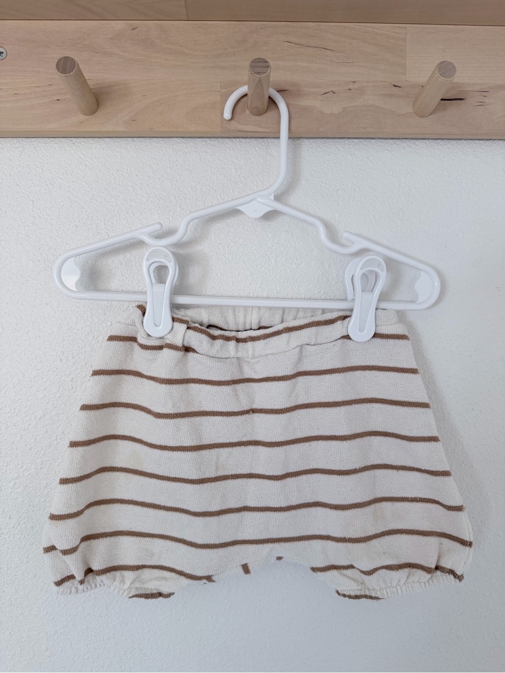 Zara Baby Striped Terry Cream and Brown Bloomers